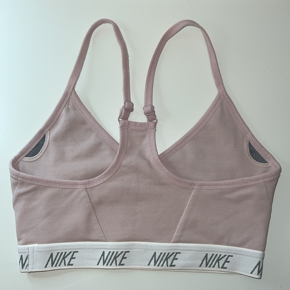 Nike Dri-Fit Racerback Sports Bra - Light Pink, Small - Picture 2 of 3